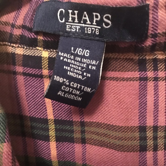 Chaps long sleeve flannel shirt - Picture 2 of 3